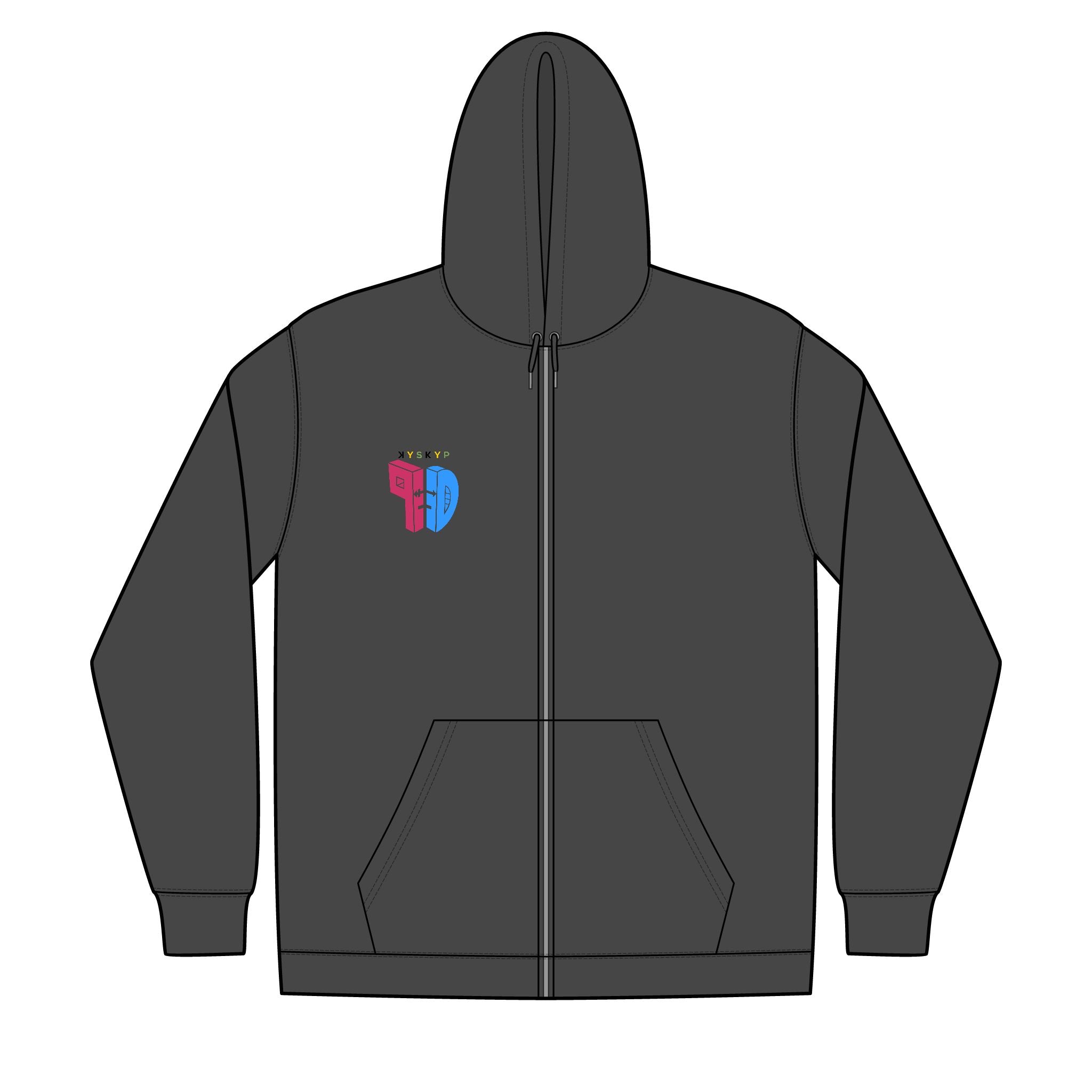 tPD Unisex Full-Zip Hooded Sweatshirt