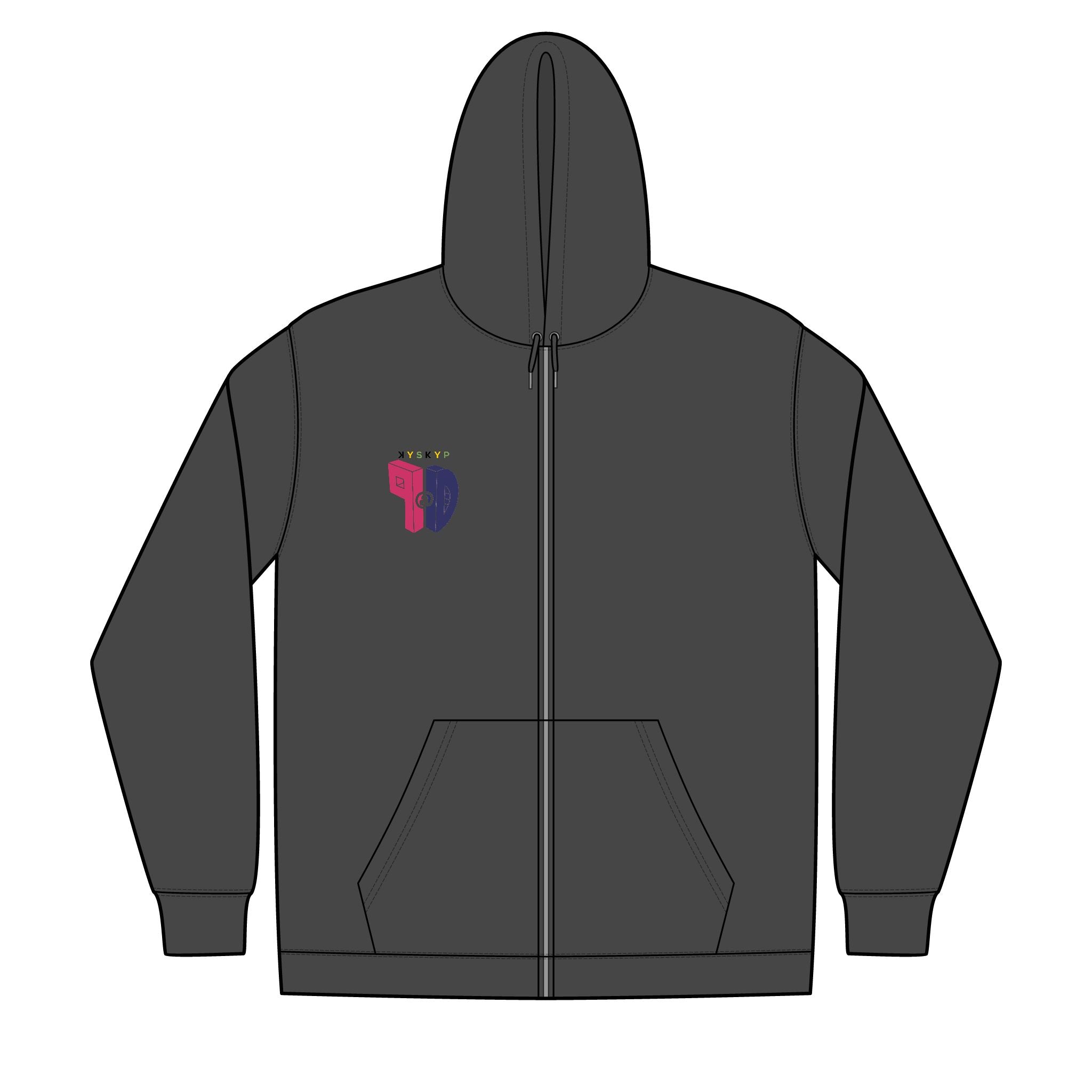 PaD Unisex Full-Zip Hooded Sweatshirt