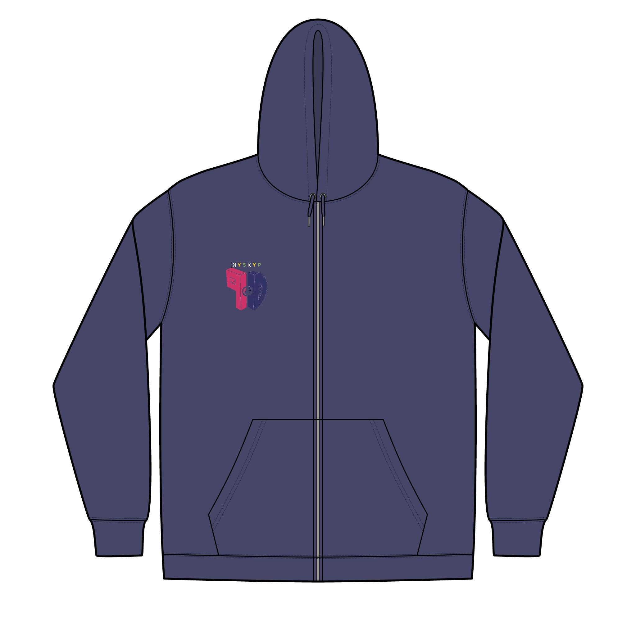 PaD Unisex Full-Zip Hooded Sweatshirt