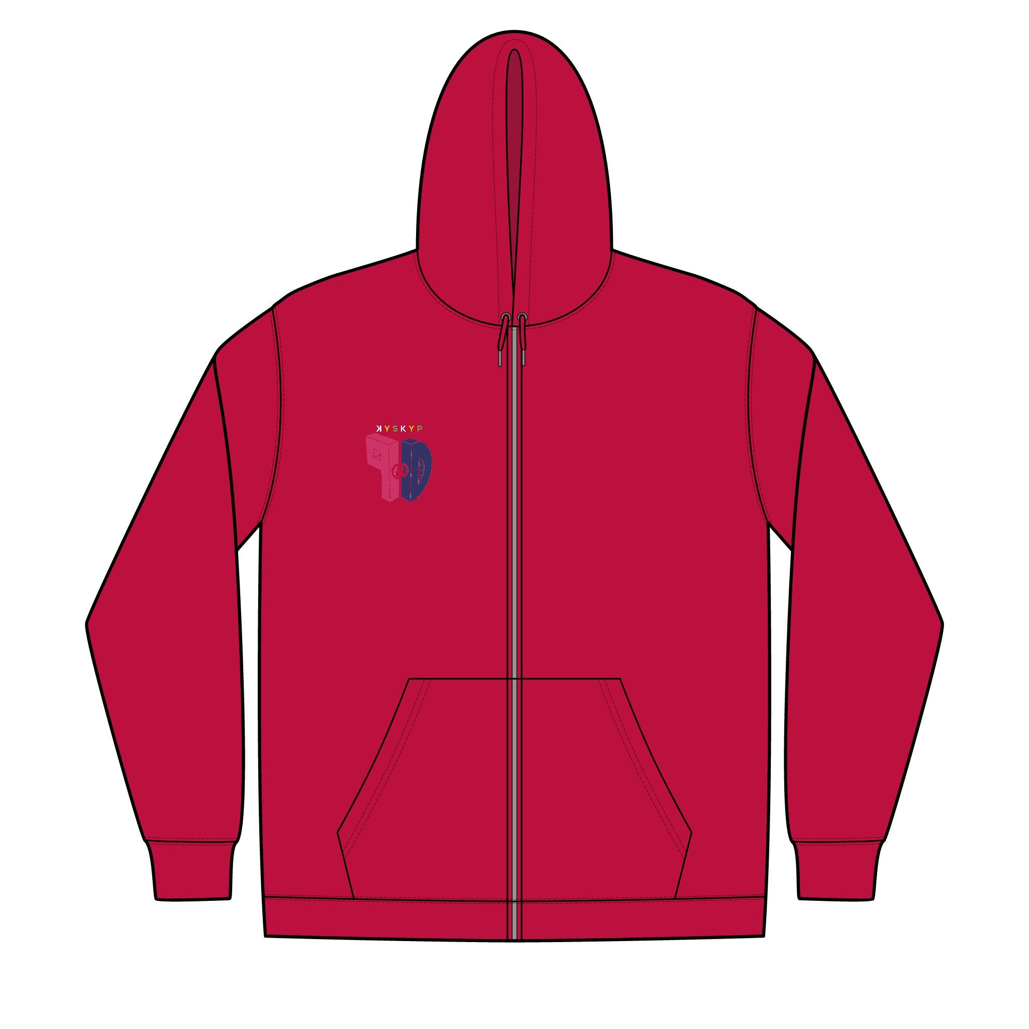 PaD Unisex Full-Zip Hooded Sweatshirt