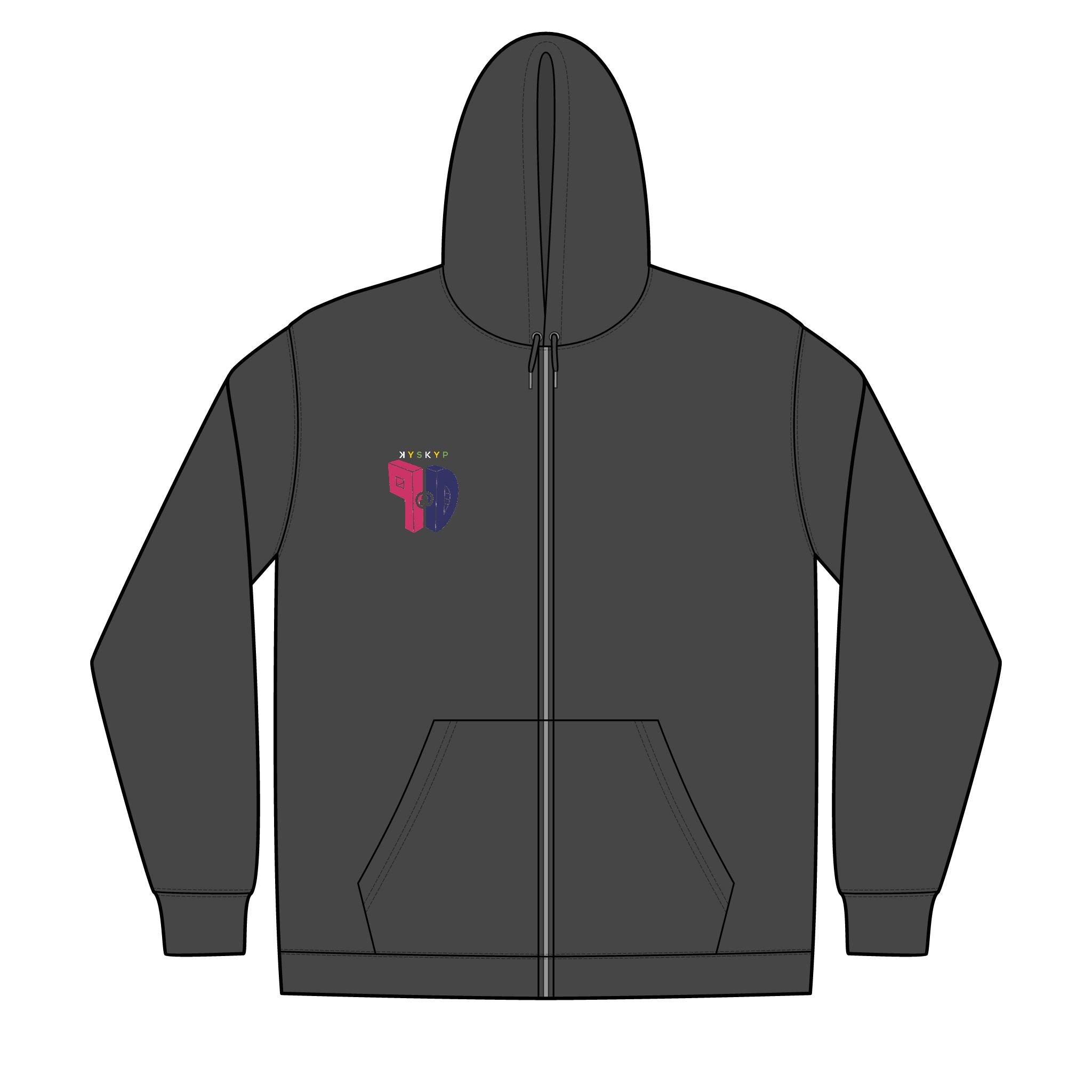 PaD Unisex Full-Zip Hooded Sweatshirt