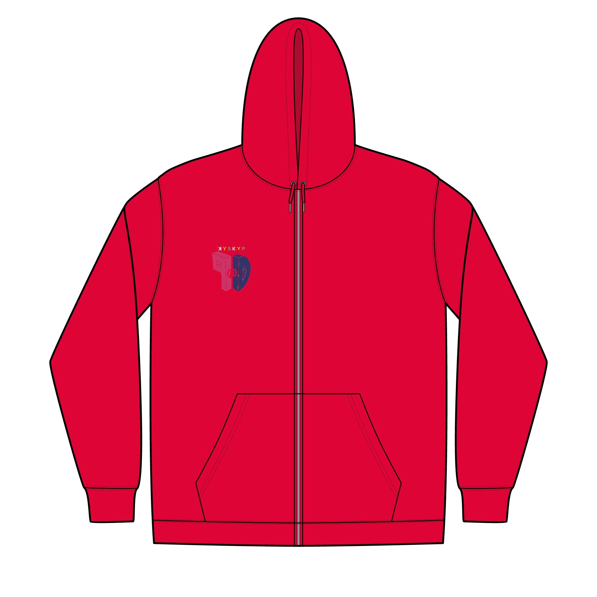 PaD Unisex Full-Zip Hooded Sweatshirt