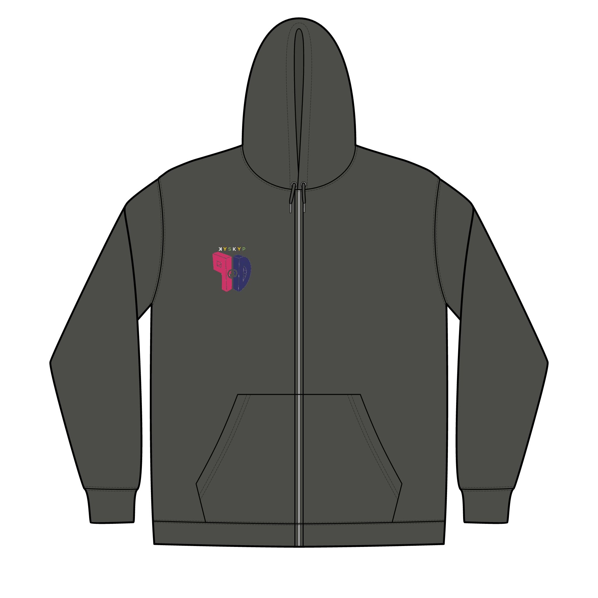 PaD Unisex Full-Zip Hooded Sweatshirt