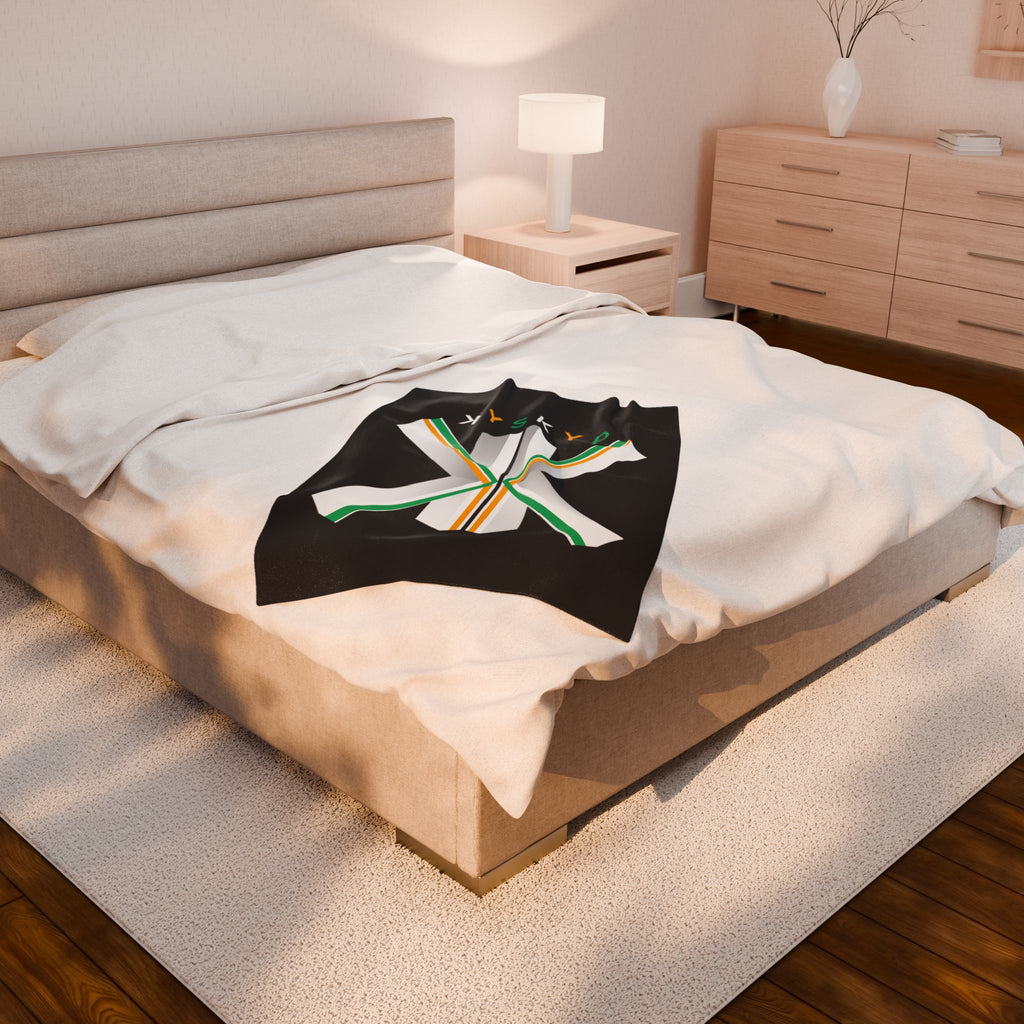 KISKIP Velveteen Plush Blanket