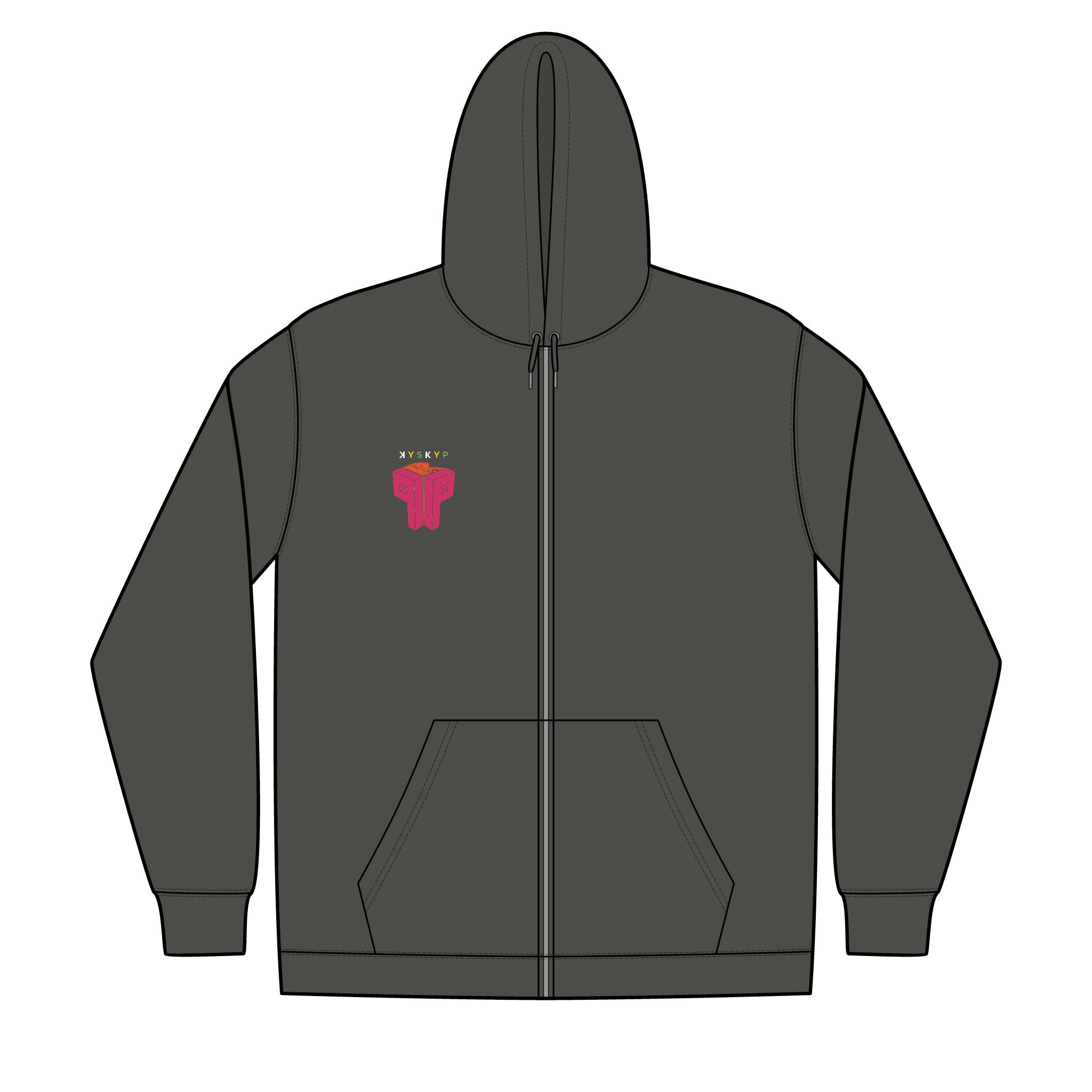 PPR Unisex Full-Zip Hooded Sweatshirt