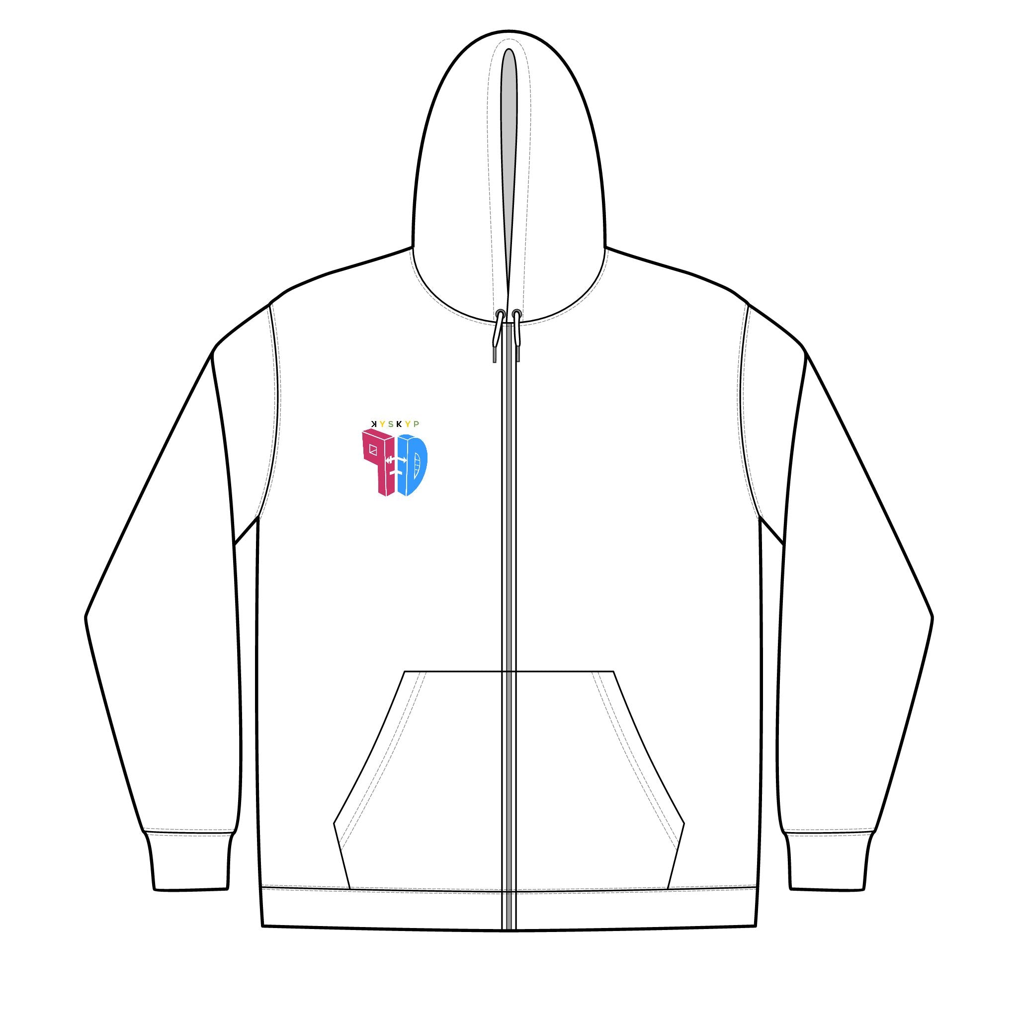tPD Unisex Full-Zip Hooded Sweatshirt
