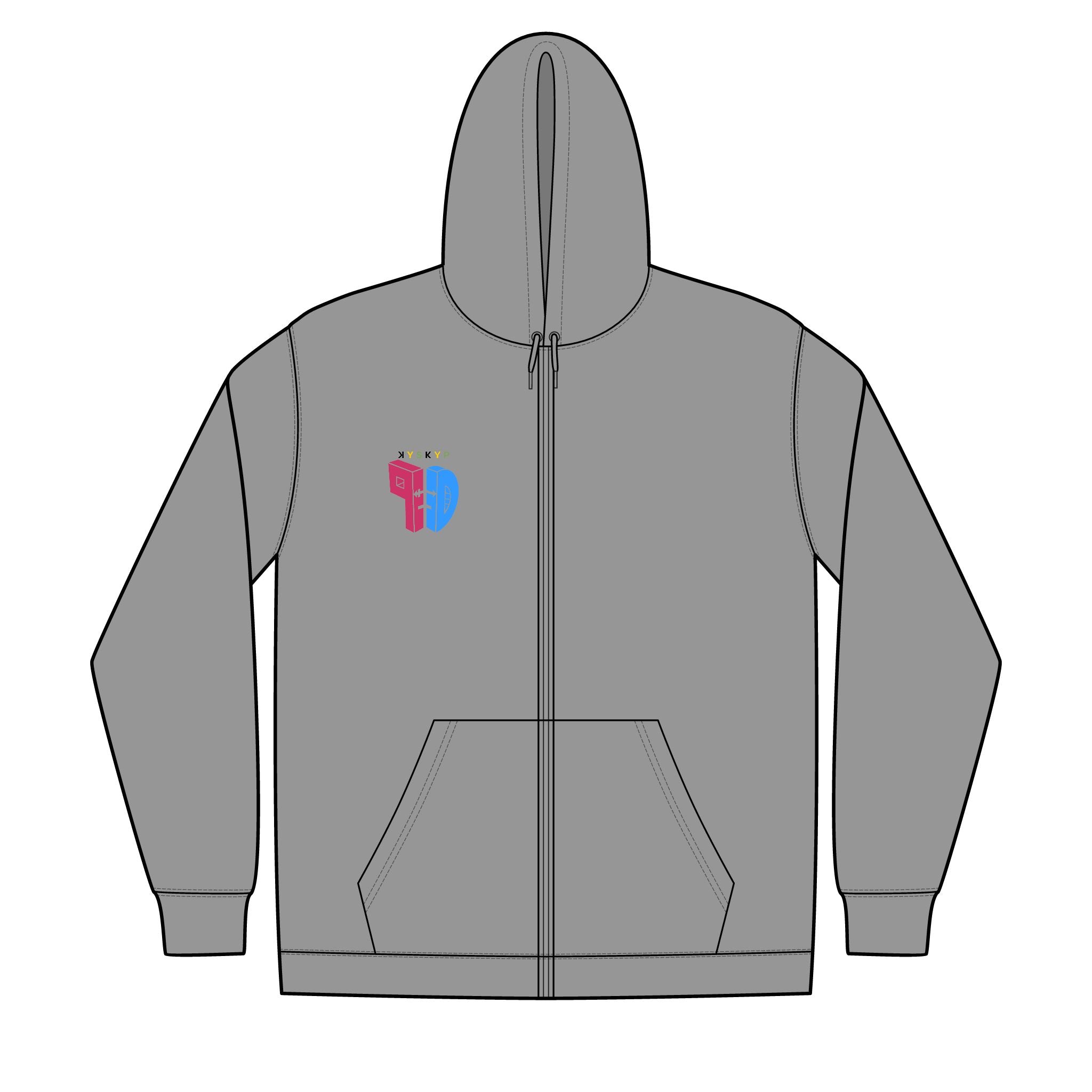 tPD Unisex Full-Zip Hooded Sweatshirt
