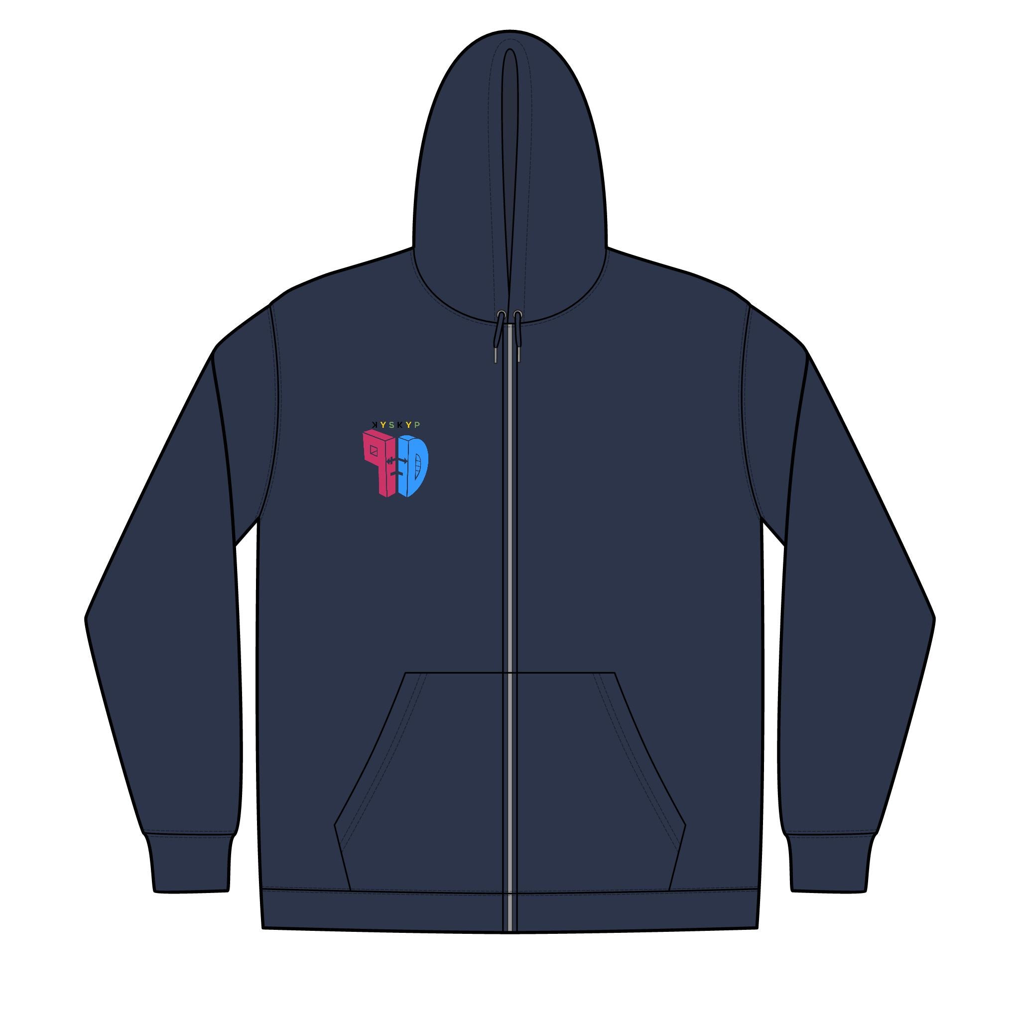 tPD Unisex Full-Zip Hooded Sweatshirt