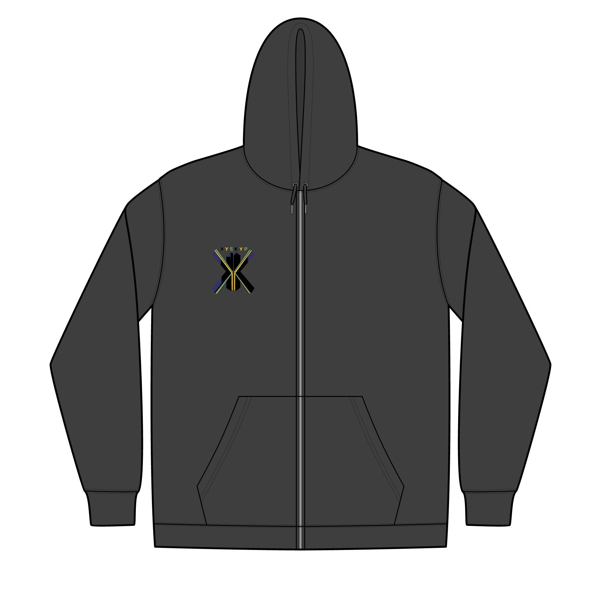 KYSKYP Unisex Full-Zip Hooded Sweatshirt