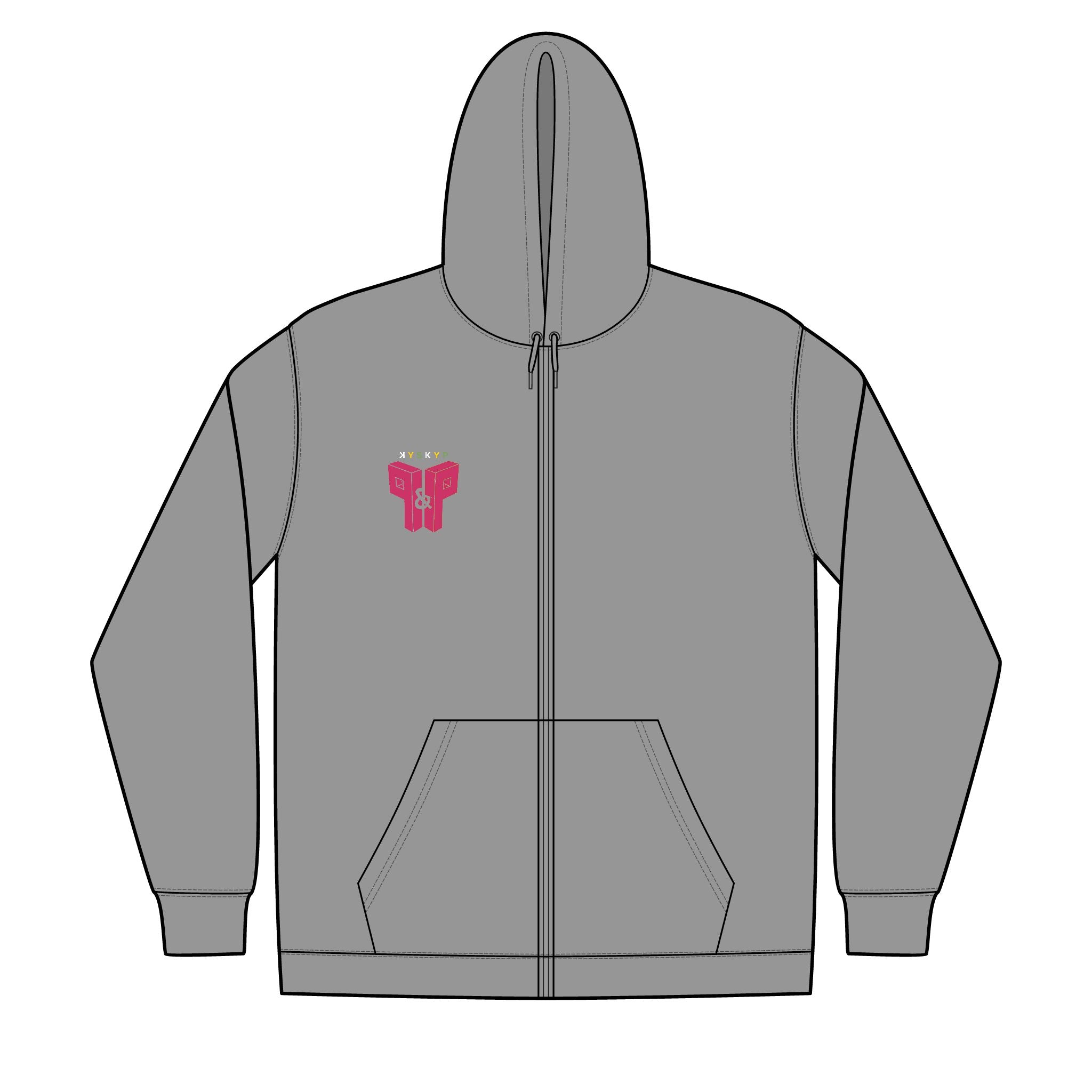 PnP Unisex Full-Zip Hooded Sweatshirt