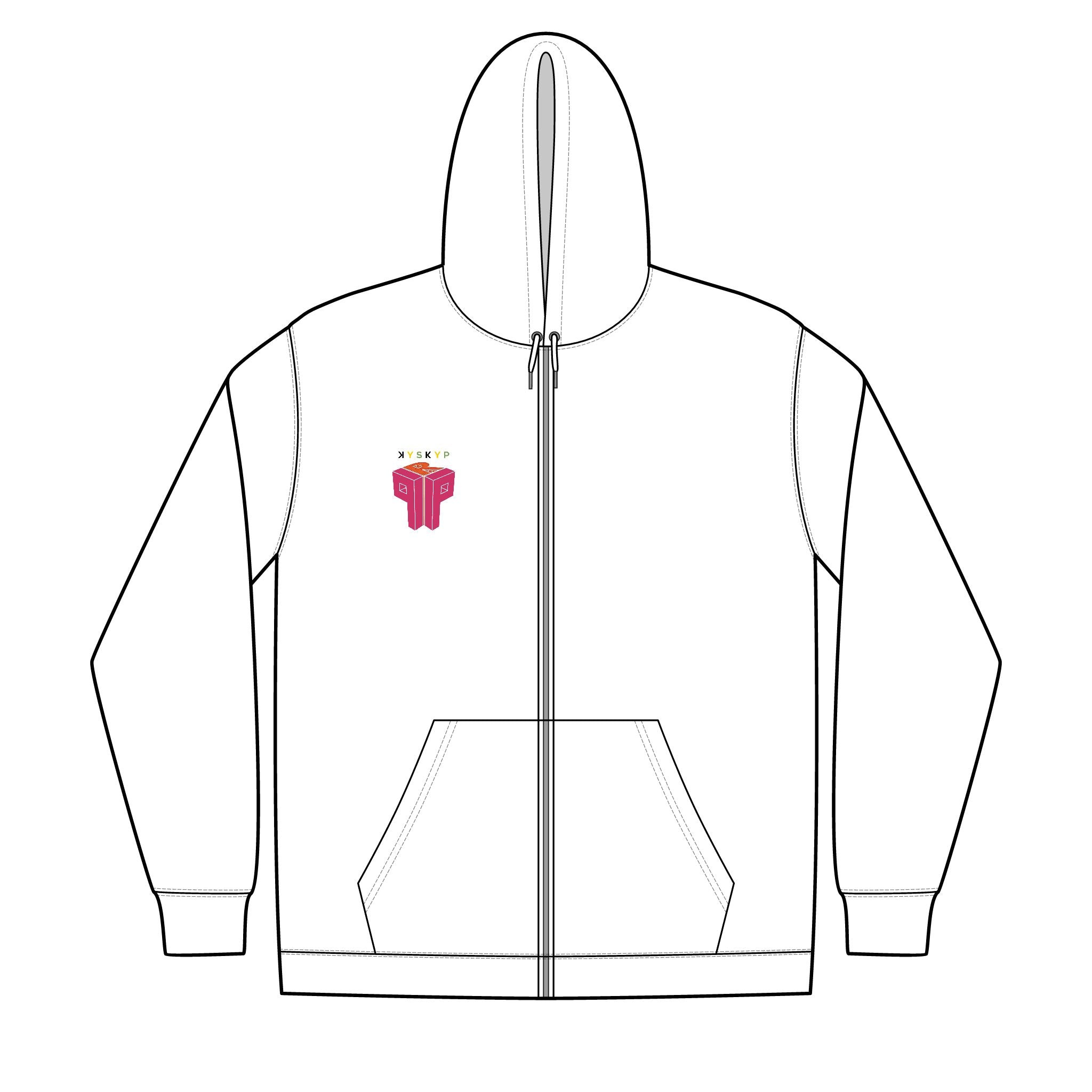 PPR Unisex Full-Zip Hooded Sweatshirt