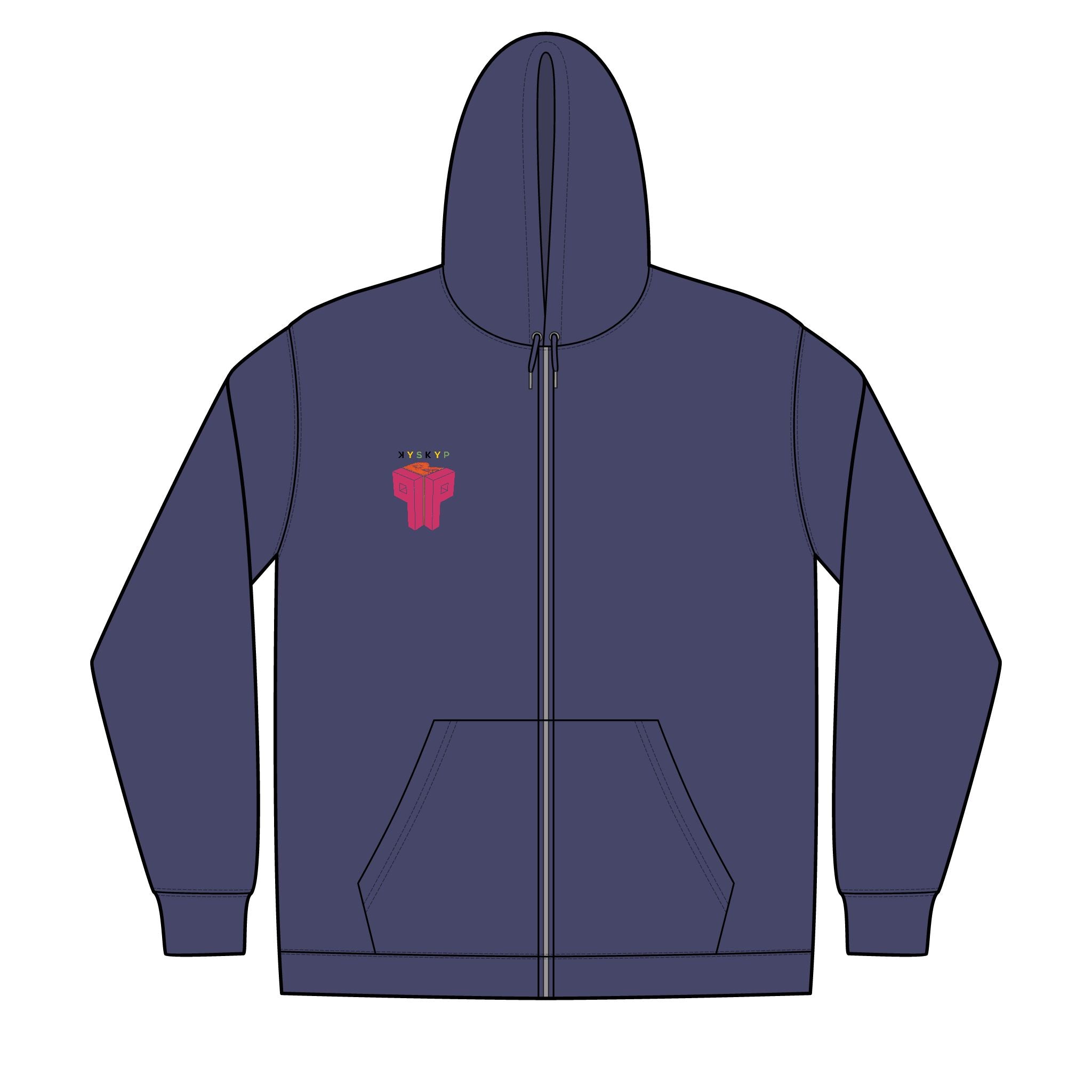 PPR Unisex Full-Zip Hooded Sweatshirt