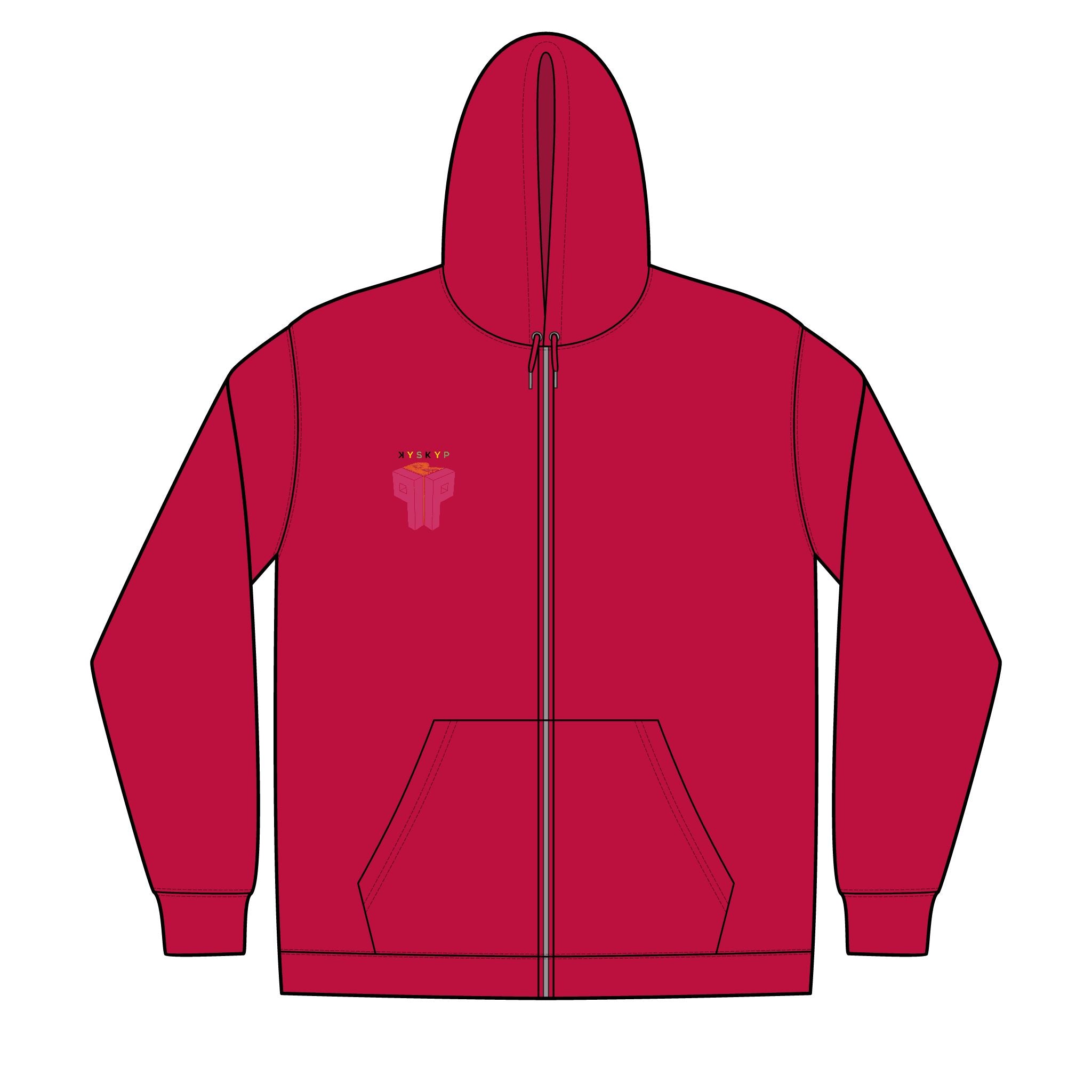 PPR Unisex Full-Zip Hooded Sweatshirt