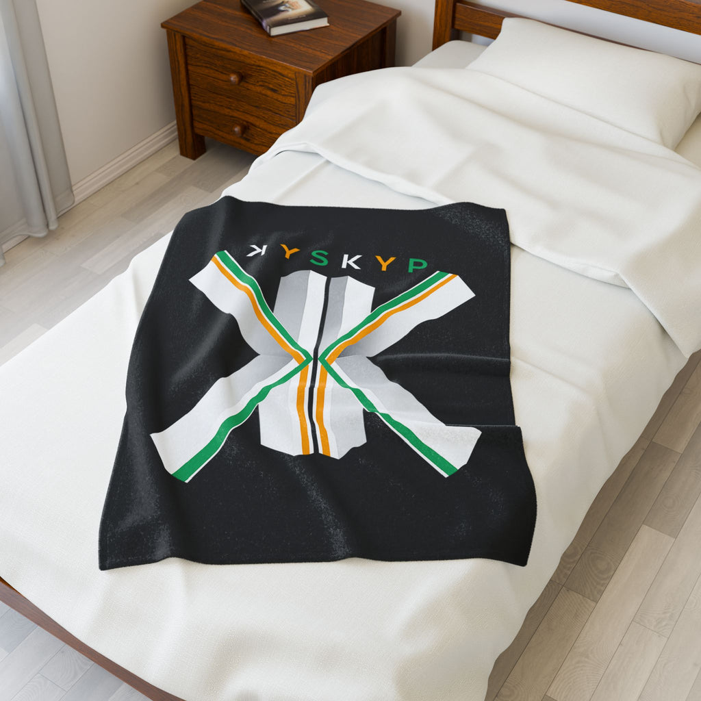 KISKIP Velveteen Plush Blanket