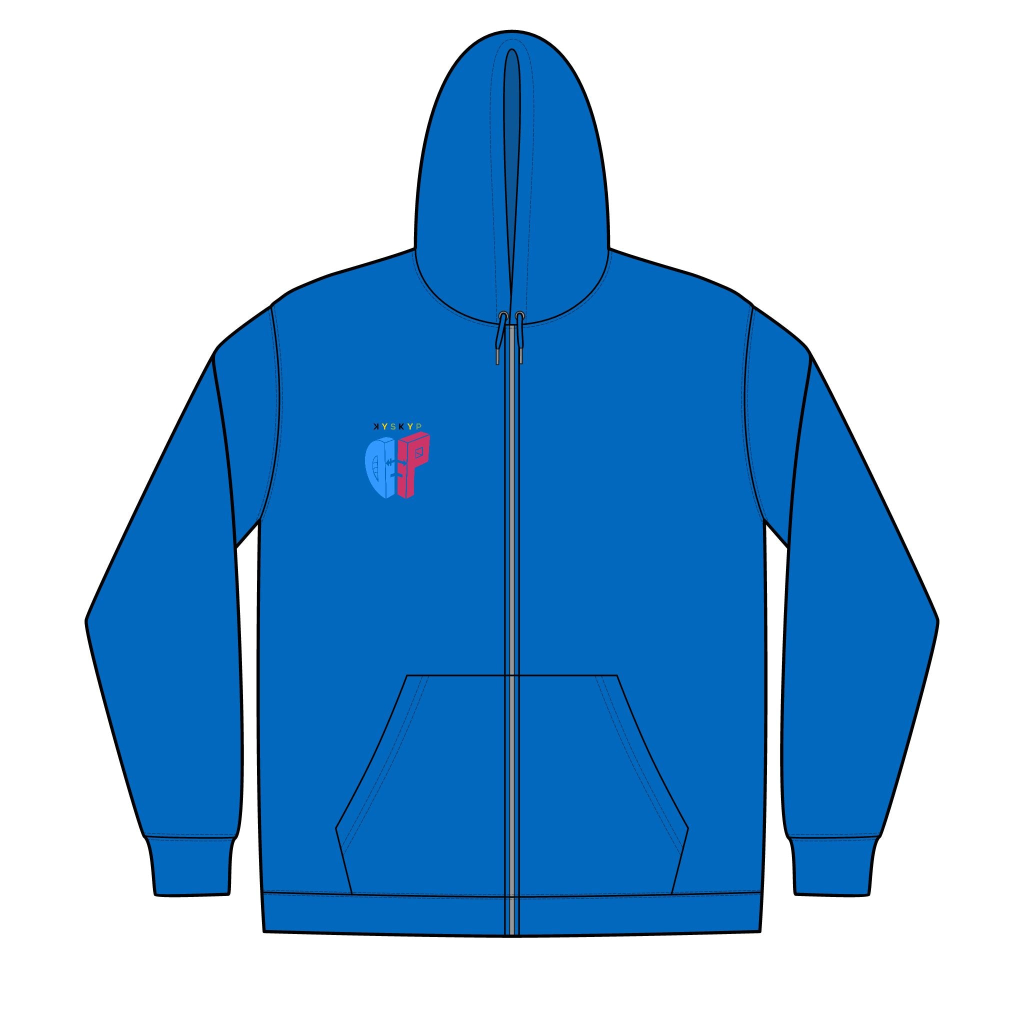 tDP Unisex Full-Zip Hooded Sweatshirt