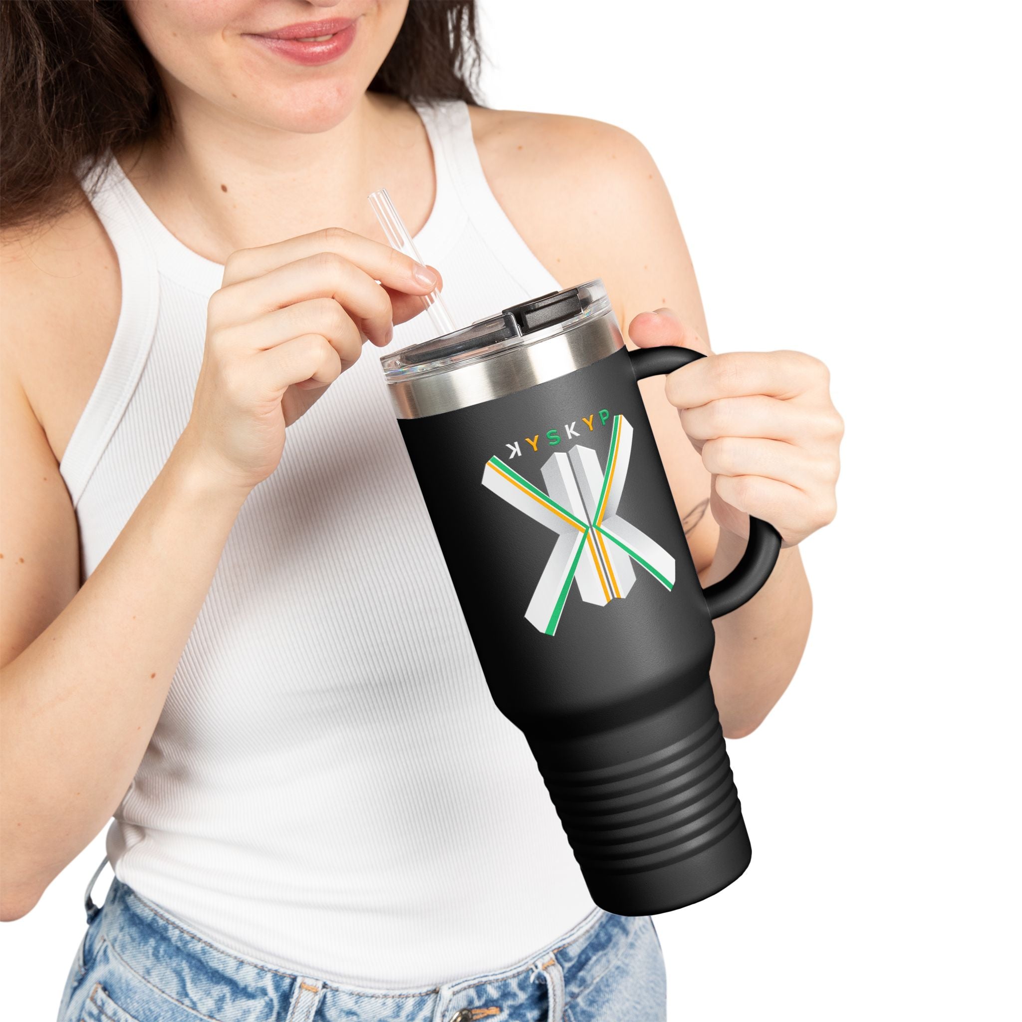 KISKIP Insulated Travel Mug, 40oz