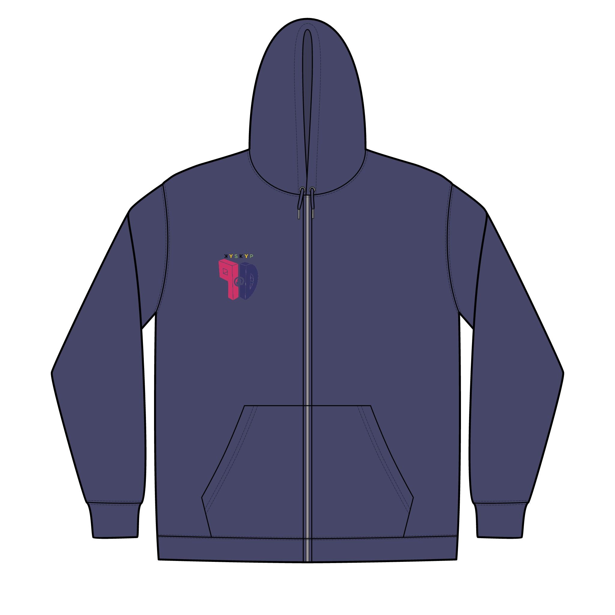 PaD Unisex Full-Zip Hooded Sweatshirt