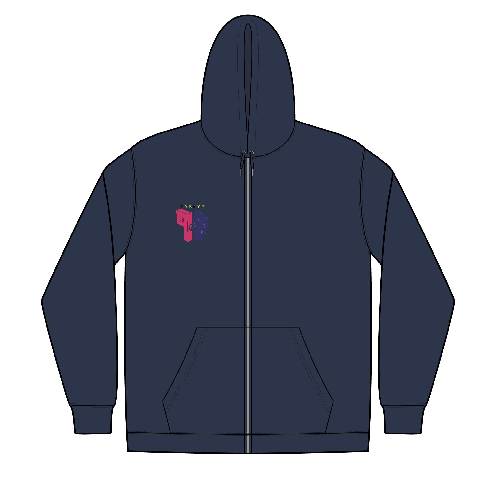 PaD Unisex Full-Zip Hooded Sweatshirt