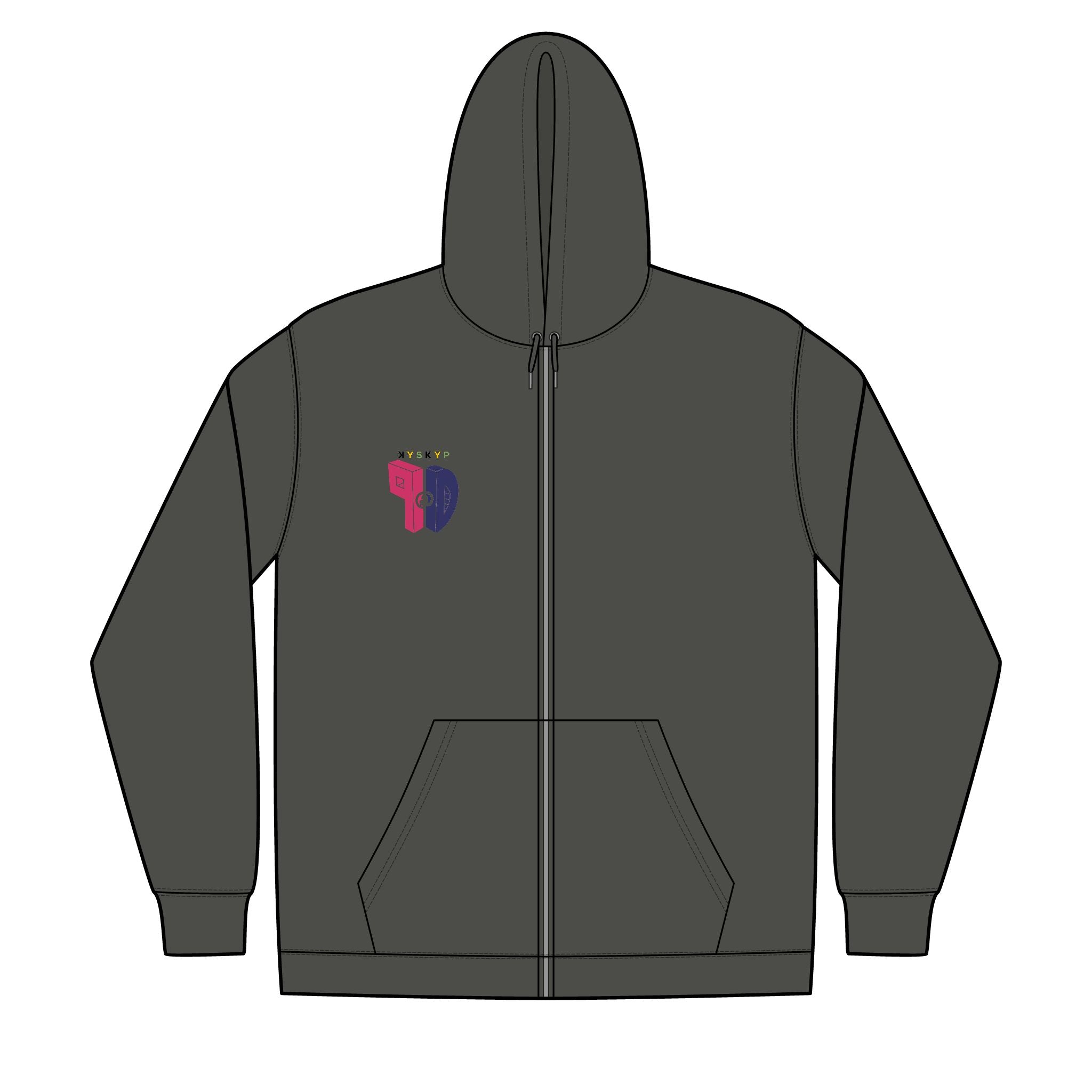 PaD Unisex Full-Zip Hooded Sweatshirt