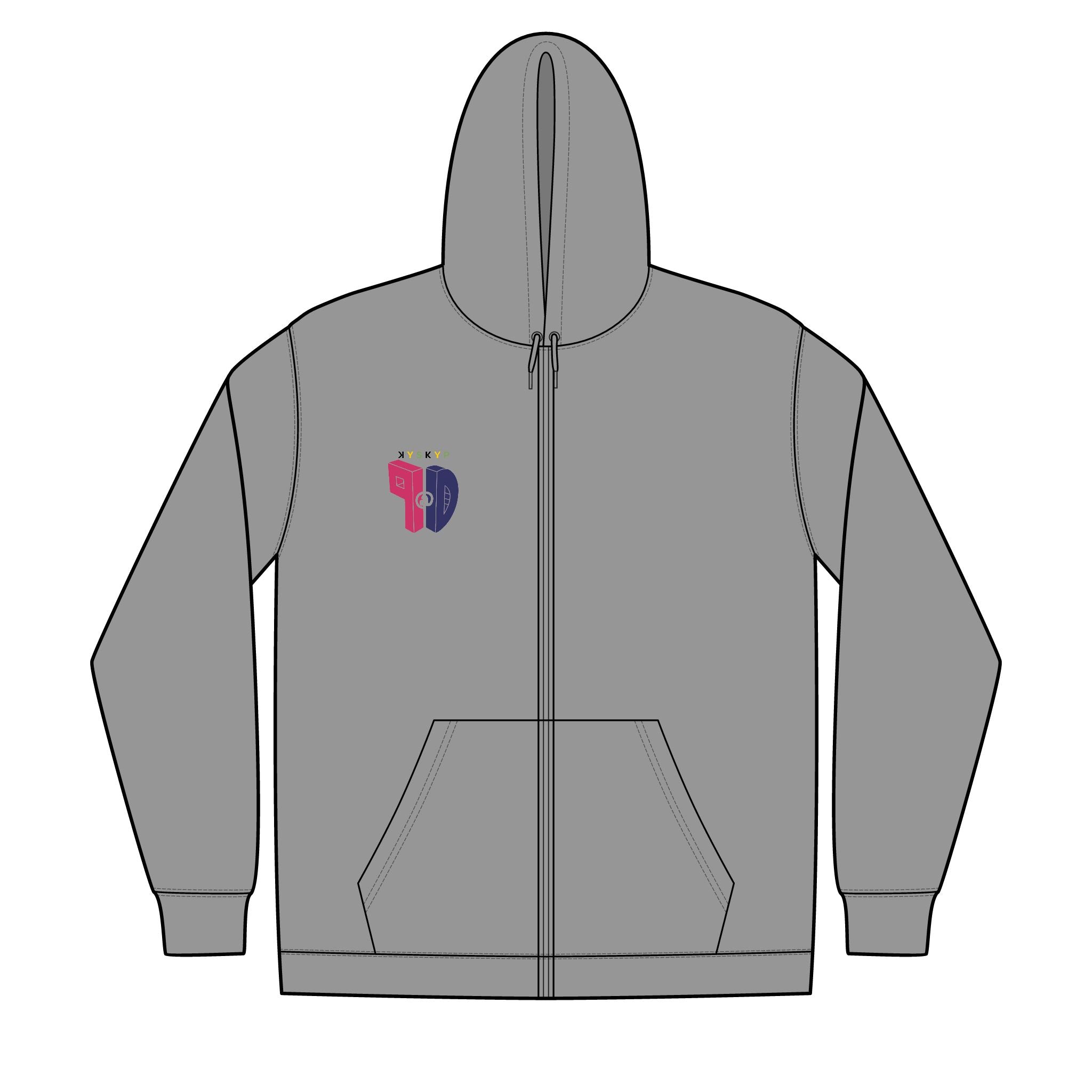 PaD Unisex Full-Zip Hooded Sweatshirt