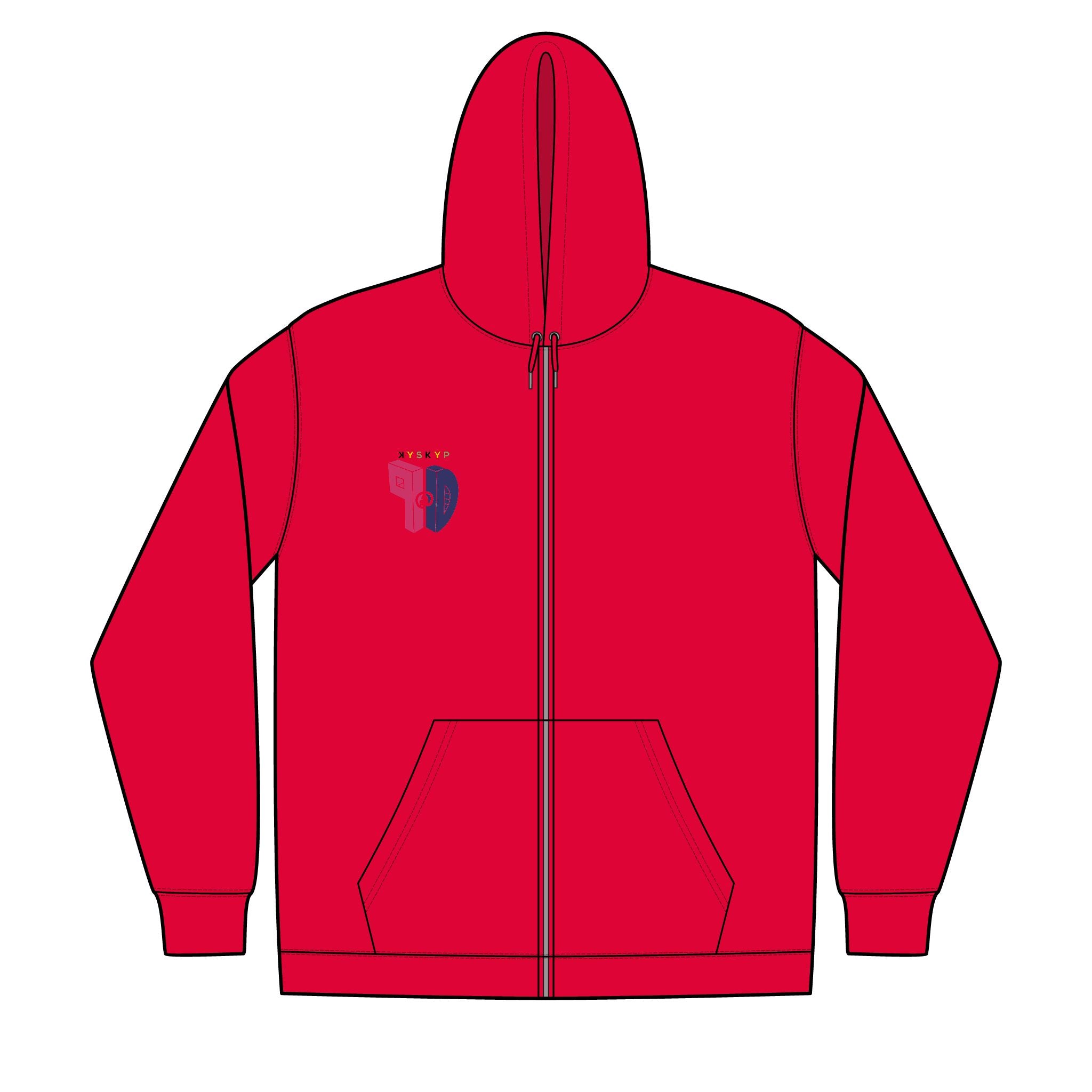PaD Unisex Full-Zip Hooded Sweatshirt