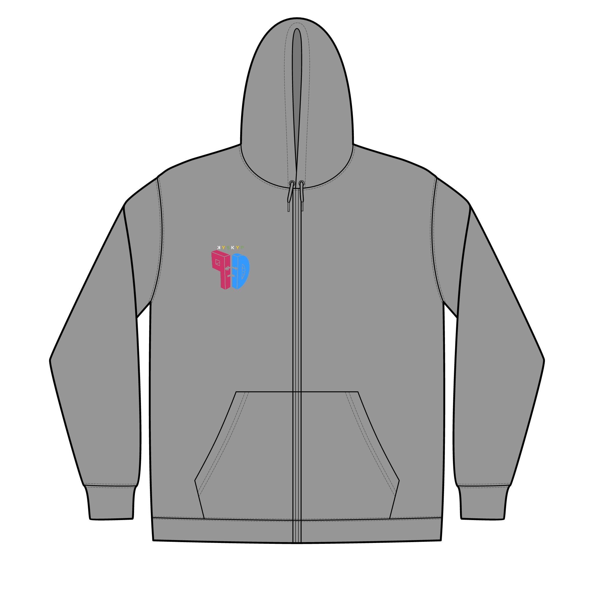 tPD Unisex Full-Zip Hooded Sweatshirt