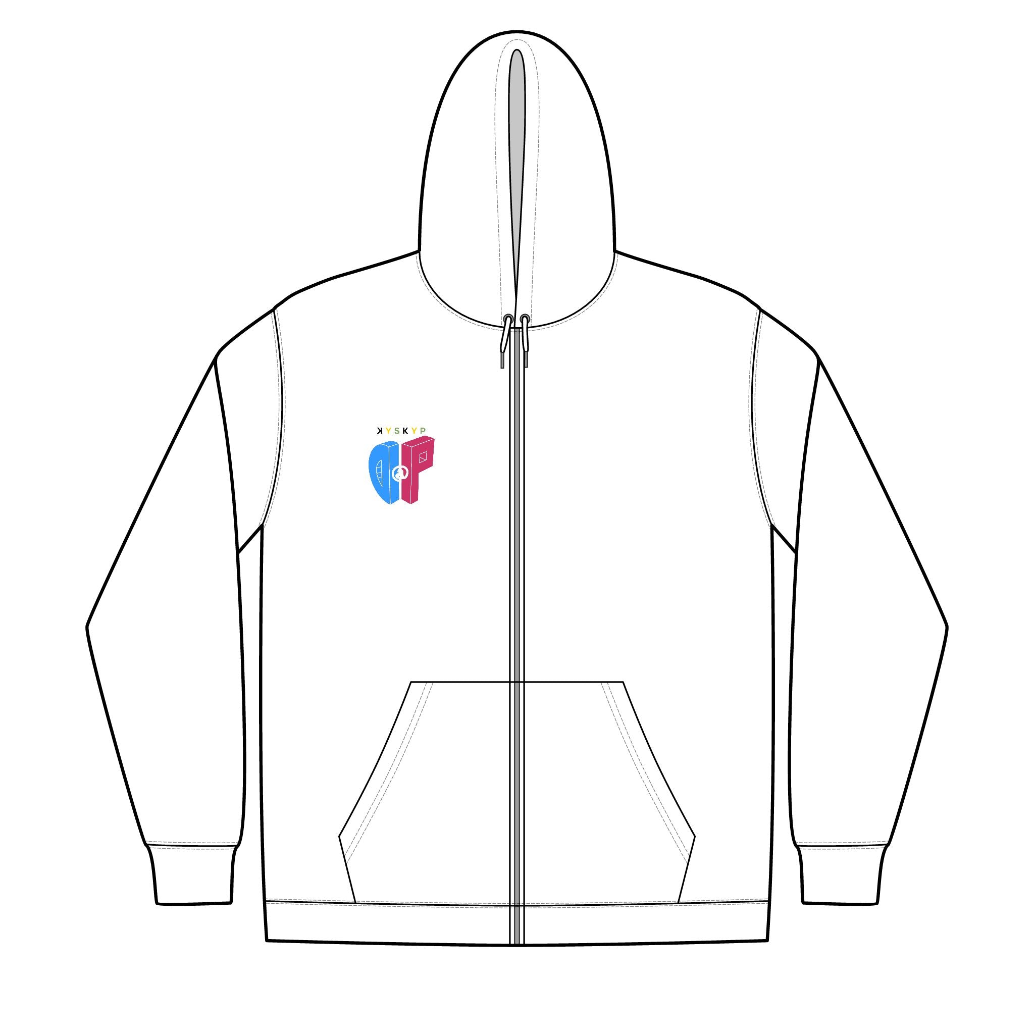 DaP Unisex Full-Zip Hooded Sweatshirt