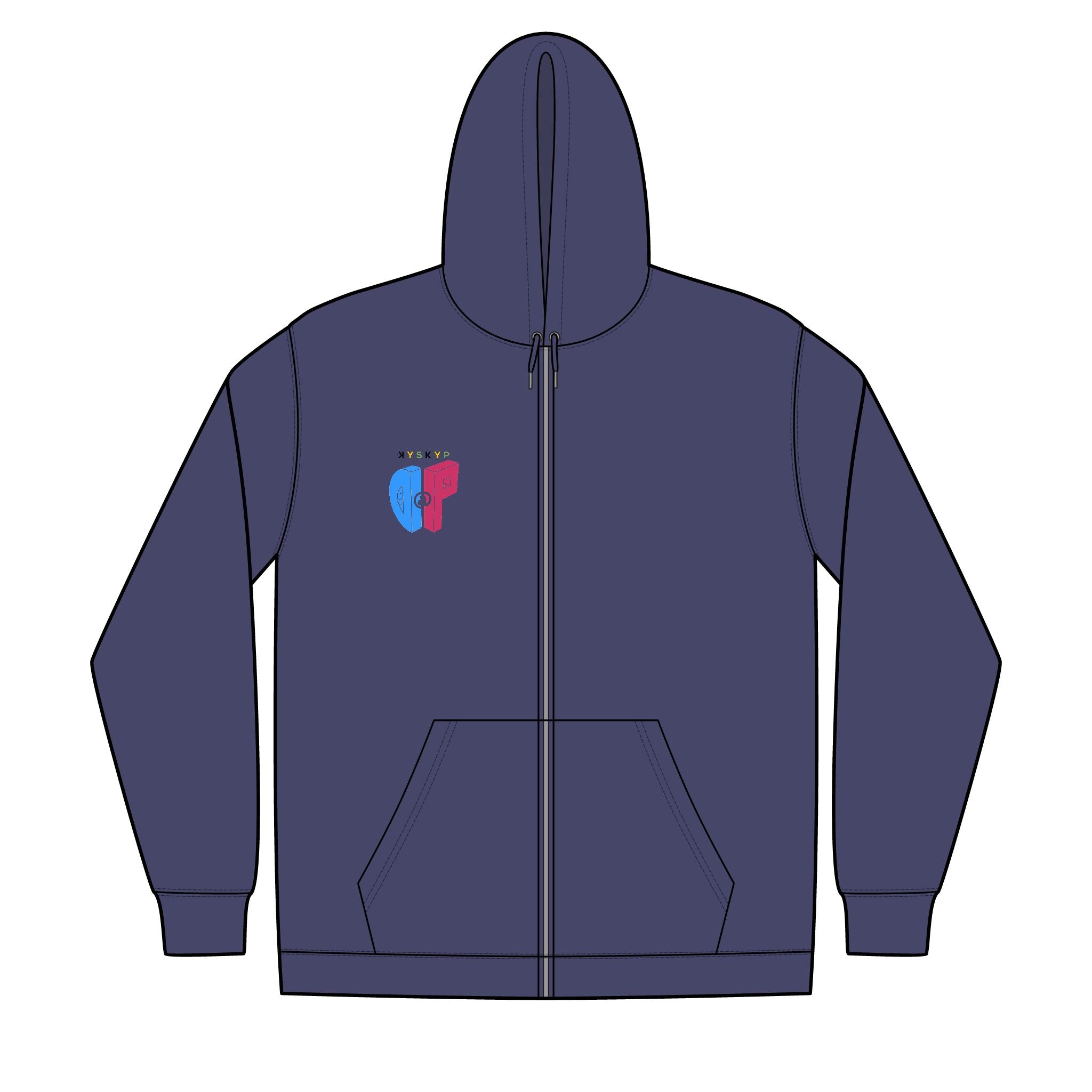 DaP Unisex Full-Zip Hooded Sweatshirt