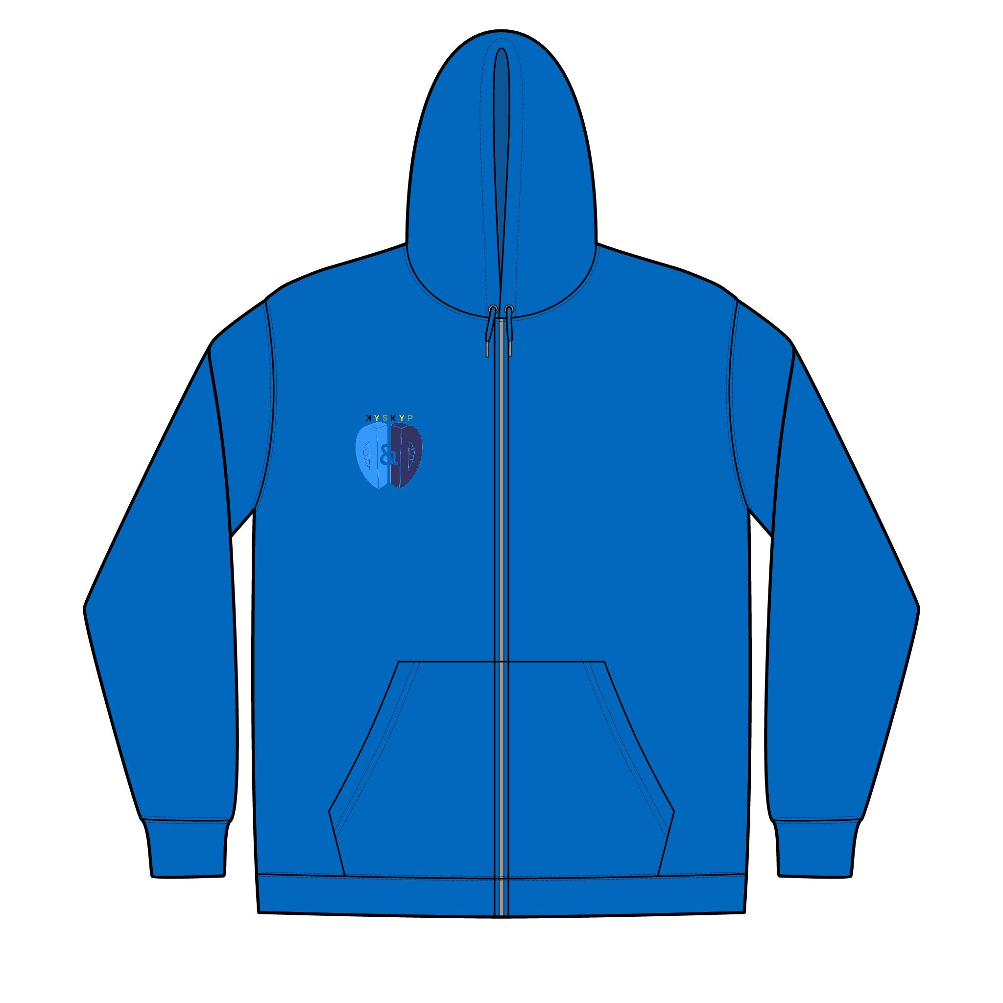DnD Unisex Full-Zip Hooded Sweatshirt