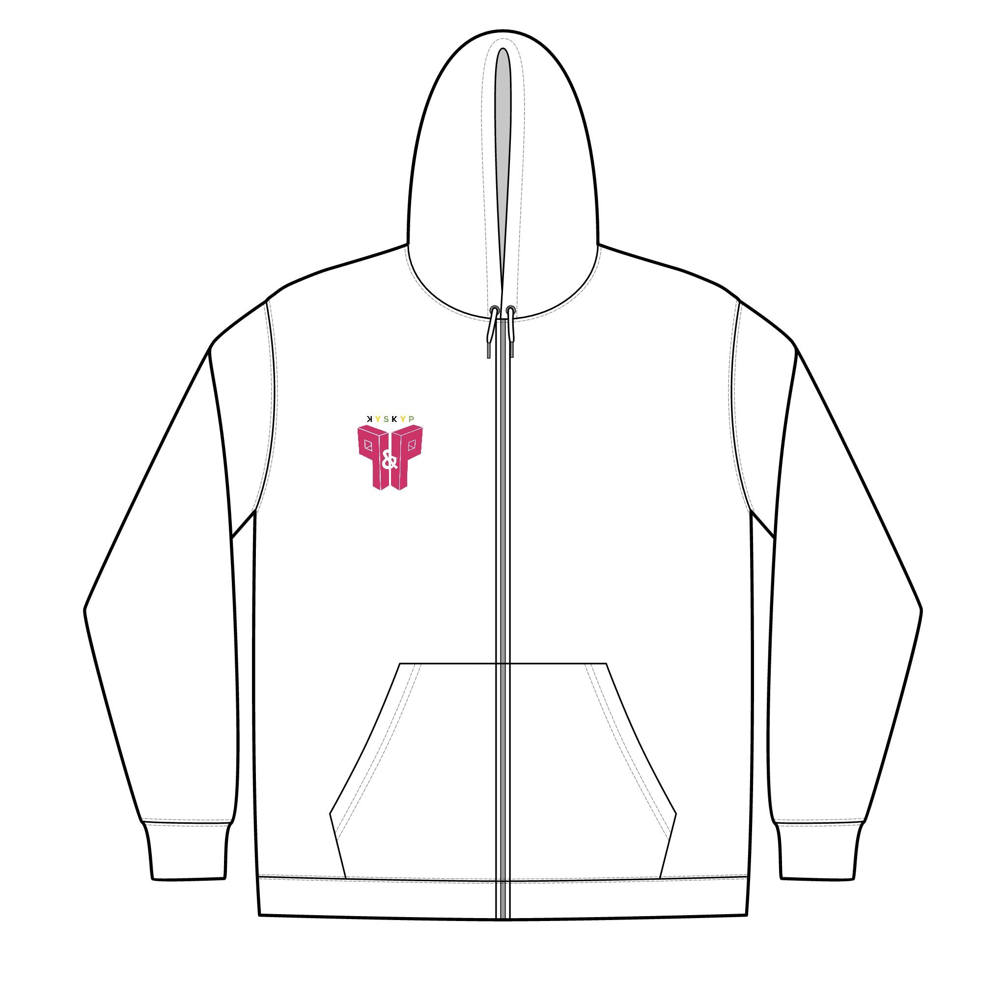 PnP Unisex Full-Zip Hooded Sweatshirt