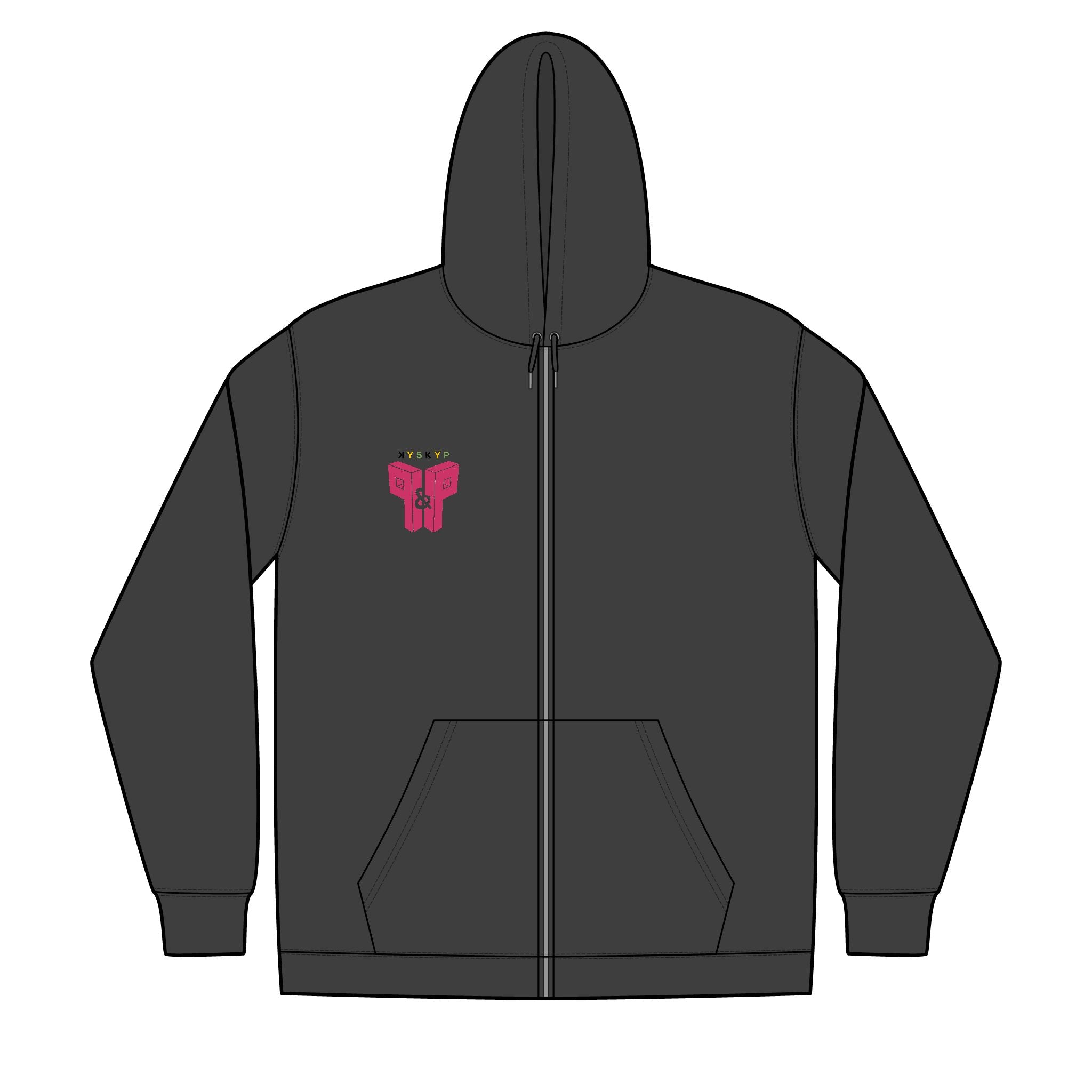 PnP Unisex Full-Zip Hooded Sweatshirt