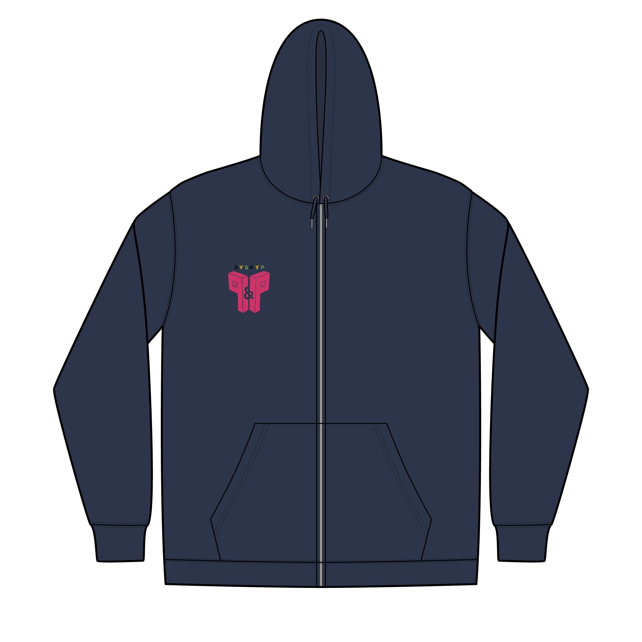 PnP Unisex Full-Zip Hooded Sweatshirt