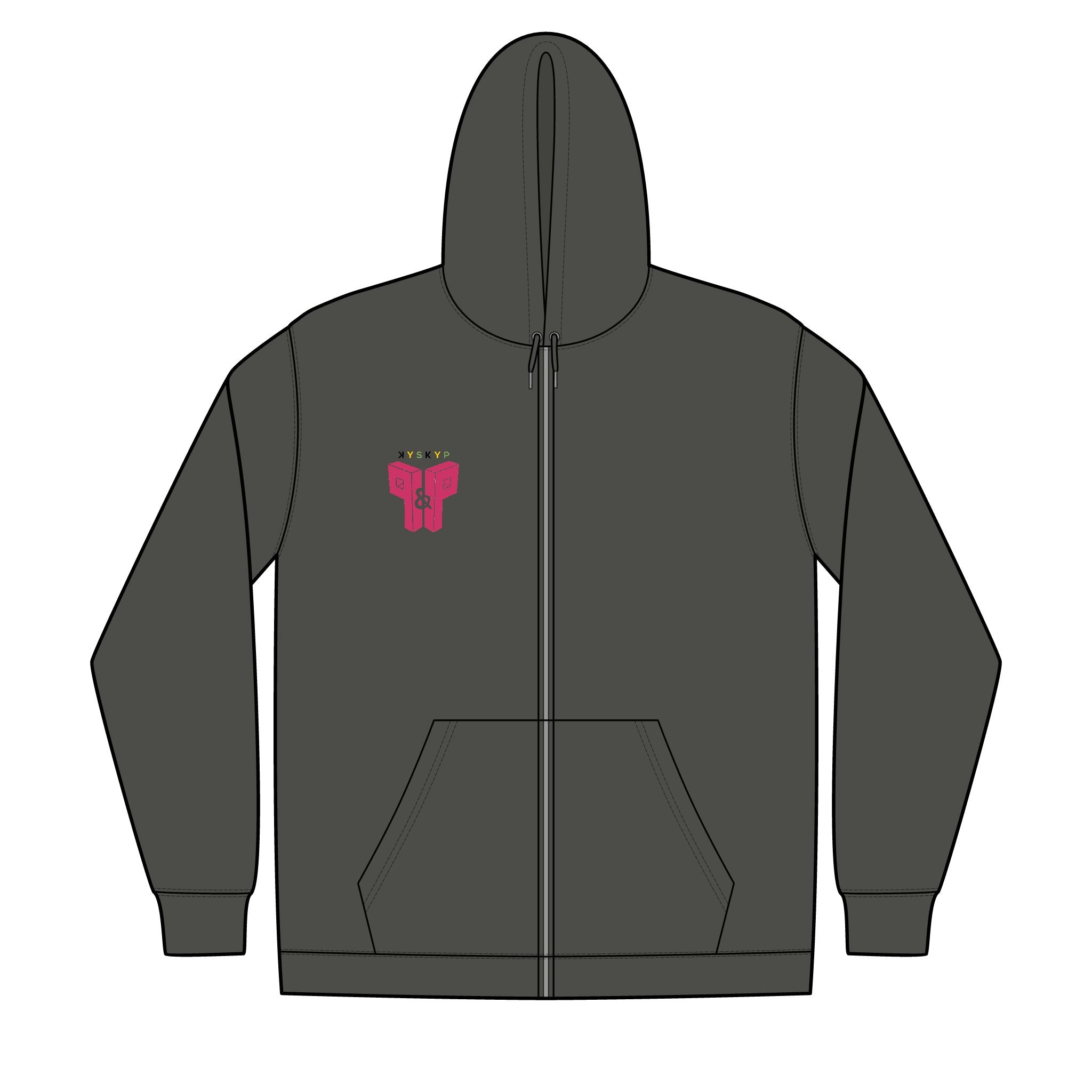 PnP Unisex Full-Zip Hooded Sweatshirt