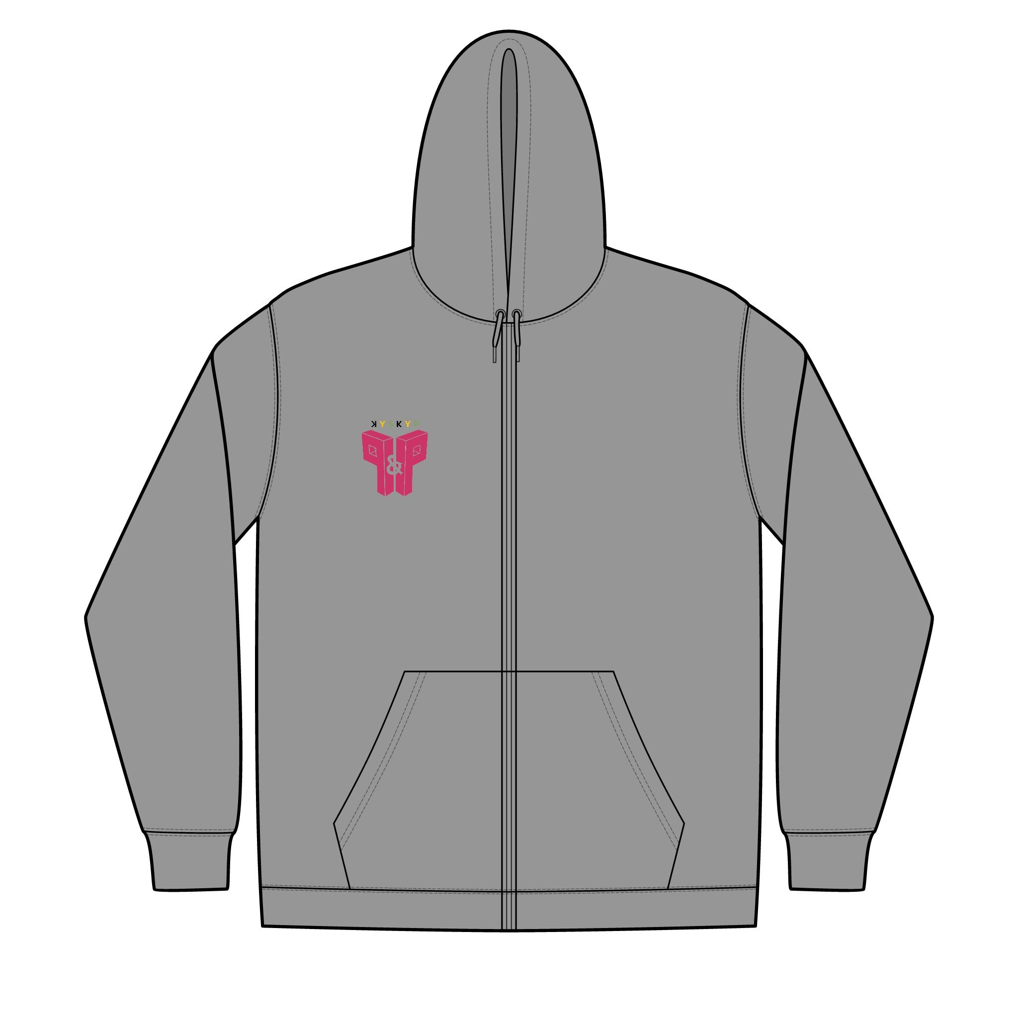 PnP Unisex Full-Zip Hooded Sweatshirt