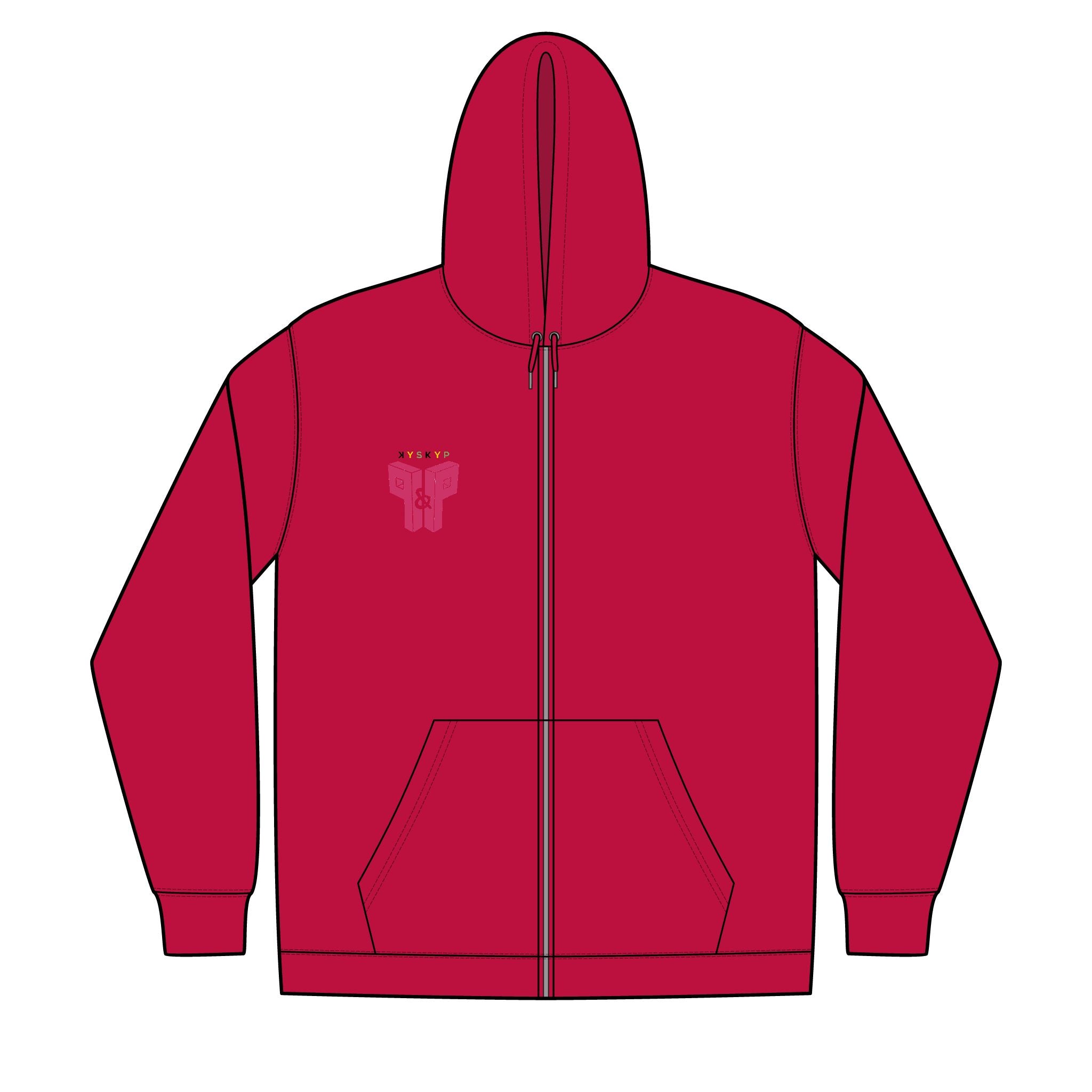 PnP Unisex Full-Zip Hooded Sweatshirt